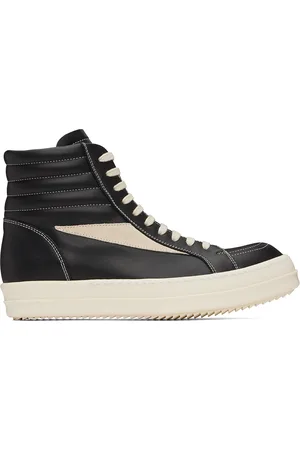 Rick Owens Black Porterville High Vintage Sneaks Sneakers