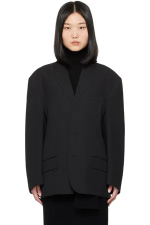 Maison Margiela Black Collarless Blazer
