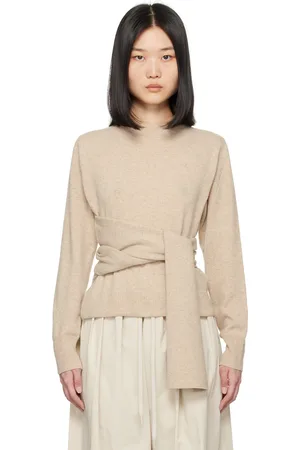Maison Margiela Beige Belted Sweater