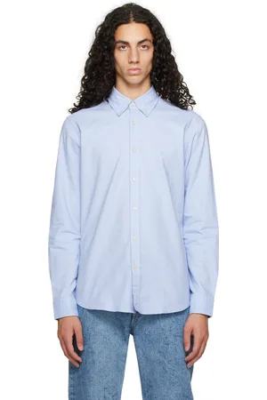 HUGO BOSS Blue Embroidered Shirt