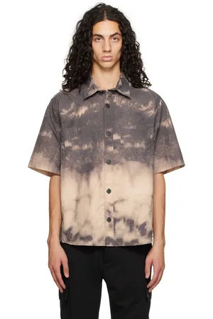 HUGO BOSS Taupe Printed Shirt