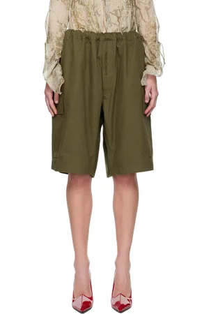 Acne Studios Green Cargo Shorts