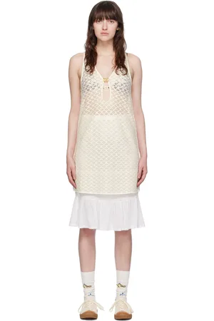 Ganni Off-White Hardware Minidress