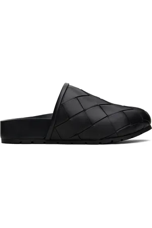 Bottega Veneta Black Reggie Mules