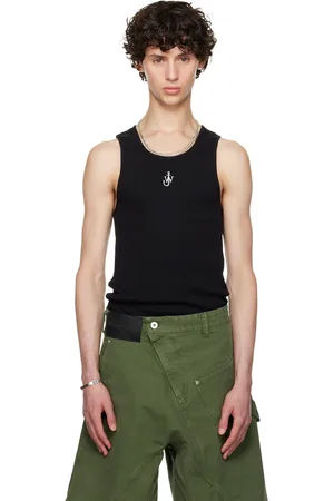 J.W.Anderson Black Anchor Logo Tank Top