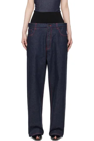 Alaïa Blue Knit Band Jeans