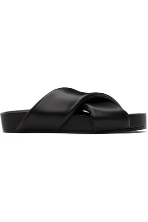Jil Sander Black Padded Slides