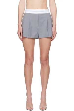Alexander Wang Gray Pleated Shorts