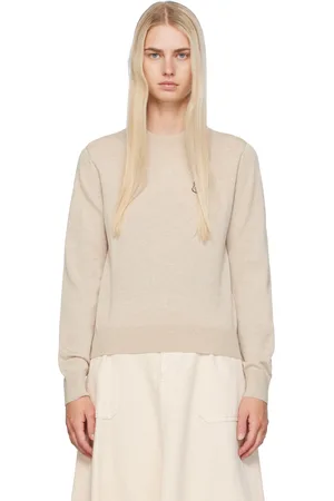 Maison Kitsuné Beige Bold Fox Head Sweater