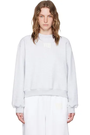 Alexander Wang Gray Bonded Puff Logo Sweatshirt
