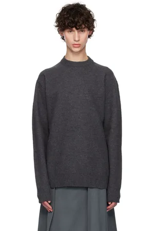 Jil Sander Gray Crewneck Sweater