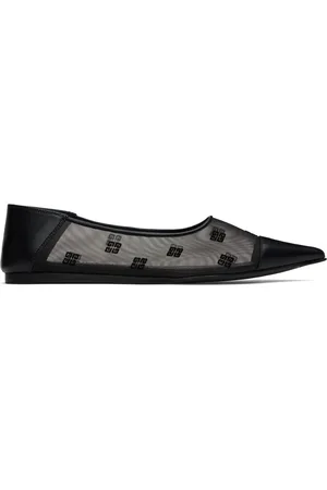 Givenchy Black 4G Mesh Ballerina Flats