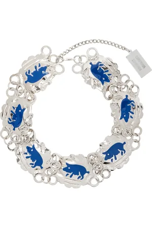 Chopova Lowena Silver & Piggy Conga Necklace