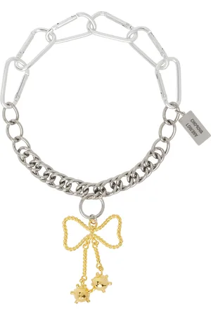 Chopova Lowena Silver Mace Bow Necklace