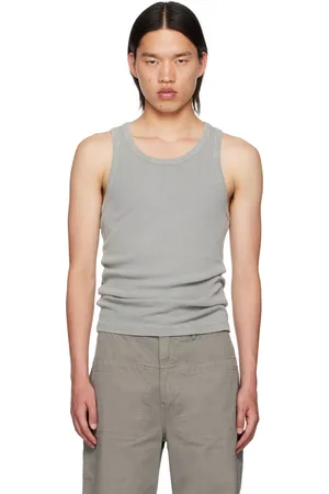 Gray Rib Tank Top