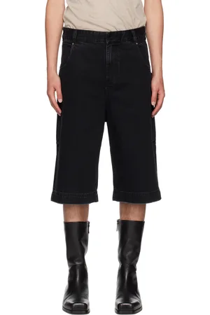 Entire Studios Black D Denim Shorts