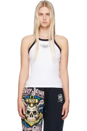 Marine Serre SSENSE Exclusive Ribbed Tank Top