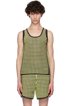 WALES BONNER Green & Brown adidas Originals Edition Ribbed Tank Top