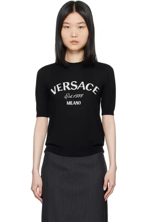 VERSACE Black College Sweater