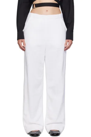 Alaïa White Loose Trousers