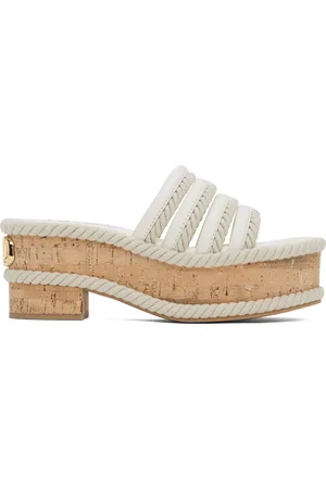 VALENTINO GARAVANI Off-White VLogo Summerblocks Flatform Sandals