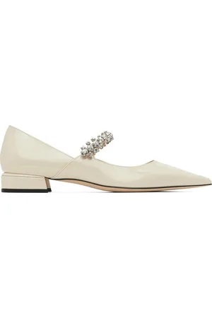 Jimmy Choo Off-White Bing Pump Ballerina Flats
