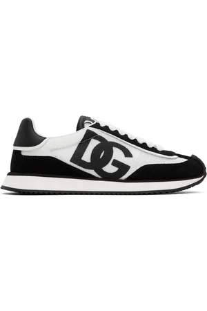 Dolce & Gabbana Black & White Mixed-Material 