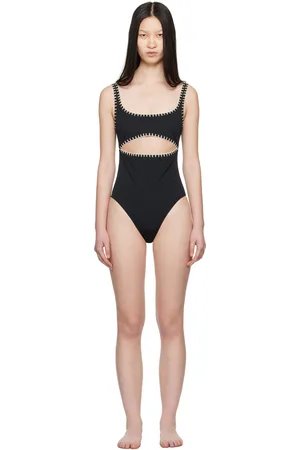 Nanushka Black Sorena One-Piece Swimsuit