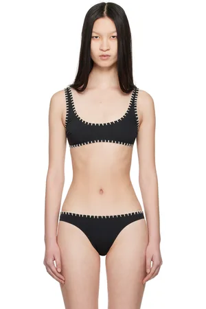 Nanushka Black Malti Bikini Top
