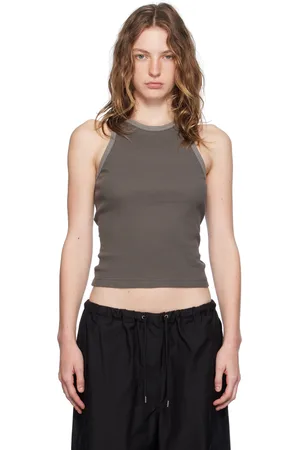 Acne Studios Gray Garment-Dyed Tank Top