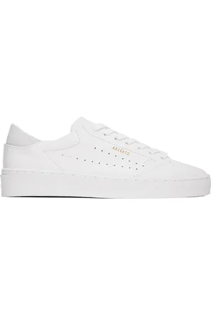 Axel Arigato White & Gray Court Sneakers