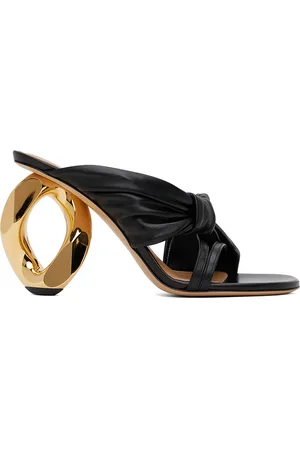 J.W.Anderson Black Chain Heel Mules