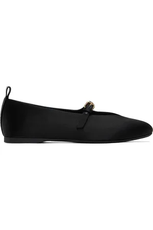 J.W.Anderson Black Satin Ballerina Flats