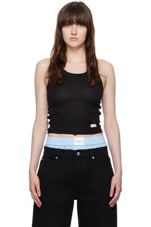 Alexander Wang Black Cropped Tank Top
