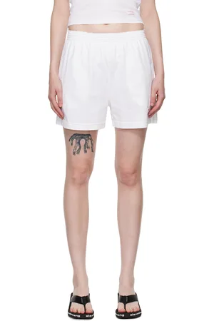 Alexander Wang White Logo Patch Shorts