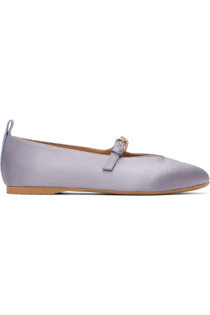 J.W.Anderson Purple Satin Ballerina Flats