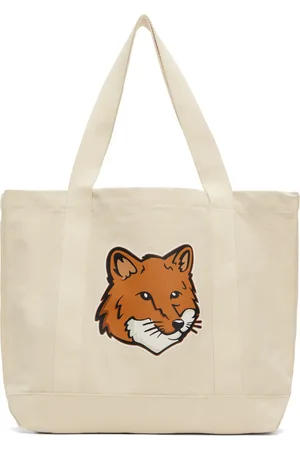 Maison Kitsuné Off-White Fox Head Tote