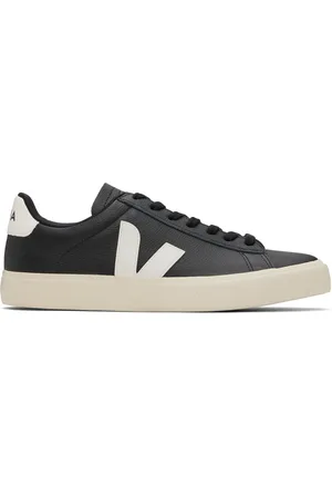 Veja Black & White Campo ChromeFree Leather Sneakers