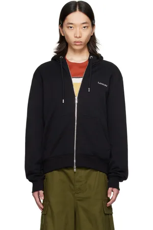 Lanvin Black Archives Print Zipped Hoodie