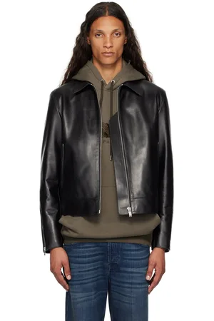 Lanvin Black Zip Leather Jacket