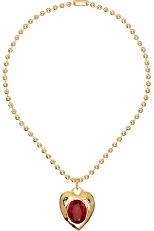 Mondo Mondo Gold & Red Pacha Necklace