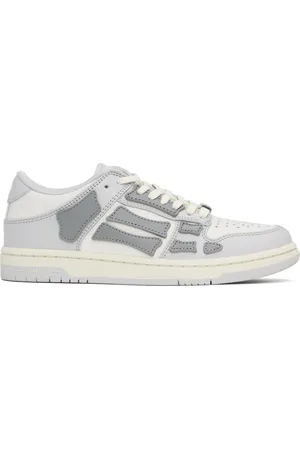 AMIRI Gray & White Skel Top Low Sneakers