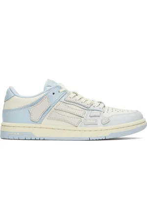 AMIRI Blue & White Two-Tone Skel Top Low Sneakers