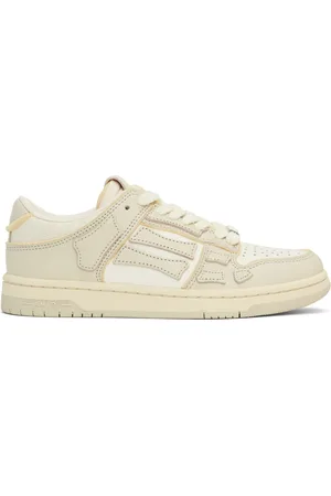 AMIRI White & Beige Collegiate Skel Top Sneakers