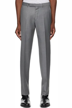 Ermenegildo Zegna Gray Pleats Trousers