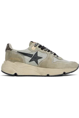 Golden Goose Taupe Running Sole Sneakers
