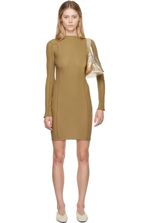 Baserange Brown Omato Minidress