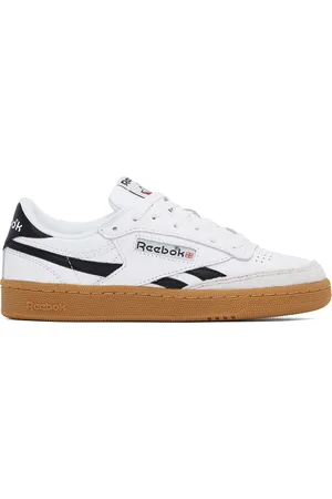 Reebok White & Black Club C Revenge Vintage Sneakers