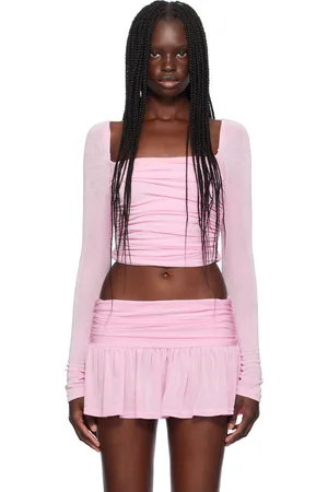 DANIELLE GUIZIO Pink Crisia Long Sleeve T-Shirt