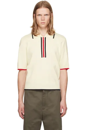 Thom Browne Off-White Virgin Wool Polo